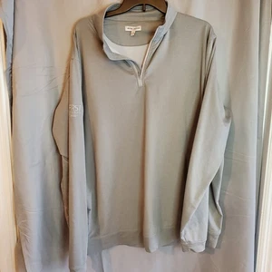 Peter Millar Perth Performance 1/4 Zip Herren XXL grau Quarter Zip Pullover - Bild 1 von 6