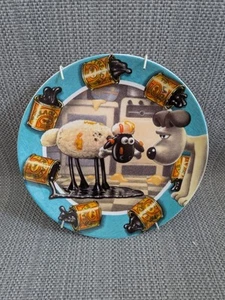 Wallace and Gromit Collectible Plate A Sticky Moment + Mount Compton & Woodhouse - Picture 1 of 2
