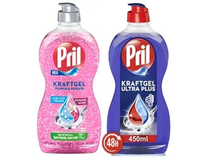 PRIL Kraftgel 1x Power & Perlen Granatapfel & Orangenblüte & 1x Ultra Plus 2x 45 - Bild 1 von 8