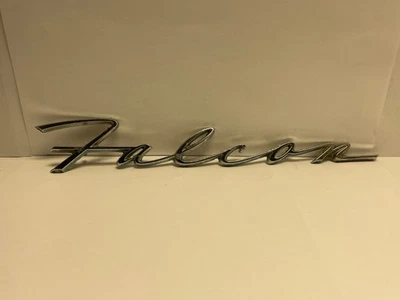 1963 年福特 FALCON FENDER EMBLEM SCRIPT 原始设备制造商 10+5 英寸 — 第 1/4 张图片