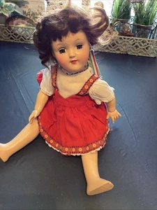 VINTAGE 16" IDEAL HARTPLASTIK IDEAL PUPPE P-91 BRAUCHT TLC - Bild 1 von 9