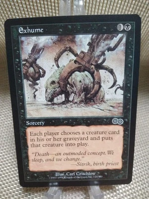 Urza's Saga Corpse Excavation MTG Card Ink Bleeding Error English Condition Used - Image 1 of 4