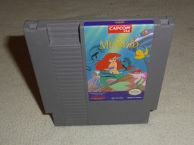 NINTENDO NES VIDEO GAME CARTRIDGE ONLY DISNEY'S THE LITTLE MERMAID CAPCOM