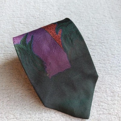 Corbata ICEBERG Usada Chatarra Para Hombre Unisex TODA SEDA 100 Multicolor Preciosa 38 Foto 1 de 4