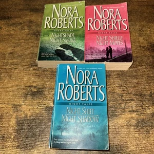 Nora Roberts NIGHT TALES Series complete set w/all 6 novels in 3 paperback books - Foto 1 di 2