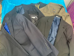 6 Suit jackets Young Men Sizes 10-16 Assorted Quality brands - Picture 1 of 10