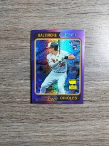 2023 Topps Heritage - Adley Rutschman #7 refractor cromo púrpura (RC) - Imagen 1 de 2