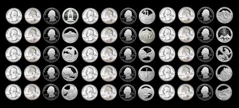 2010 2011 2012 P+D+S+S America the Beautiful Mint Proof Set ~  All in Coin Tubes Cover