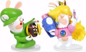LOTTO 2 personaggi, Mario + Rabbids Kingdom Battle - Peach + Luigi, 8cm - Foto 1 di 3