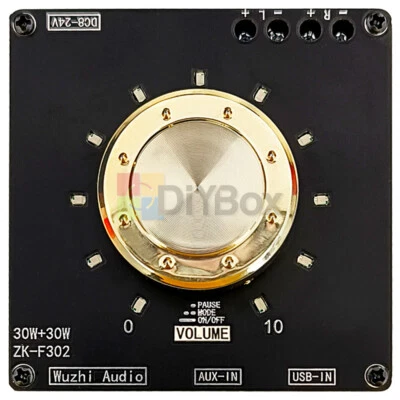HIFI Stereo 2.0Channel Bluetooth 5.1 Digital Audio Amplifier Board AUX LED 9-24V - Image 1 of 4