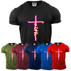 T-shirt homme coloré Faith Jesus Cross christianisme cadeau religieux neuf États-Unis