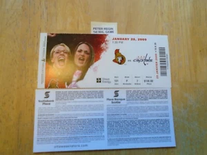 Peter Regin 1st NHL Game Ticket Ottawa Senators - Picture 1 of 2