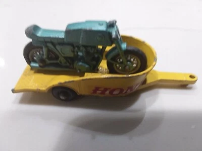 Matchbox series no 38,Honda m/cycle  trailer, lesney England  - Image 1 of 4