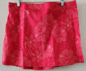 Ripskirt Hawaii Wrap Skirt Pink Tropical Floral Vacation Beach Casual Skirt - Picture 1 of 10