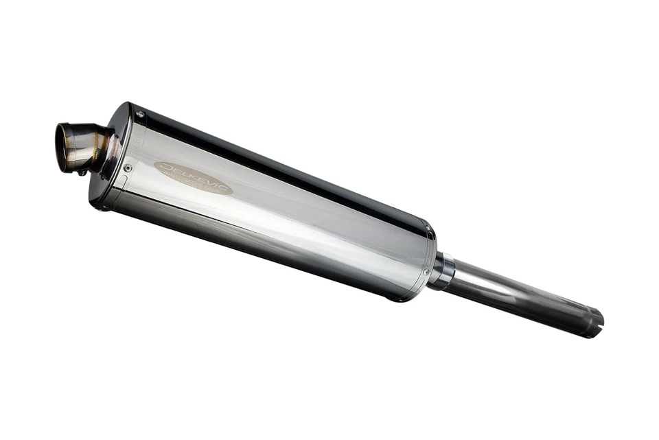Silenciador de escape Yamaha FZR1000 EXUP Delkevic Slip On 18" acero inoxidable ovalado 89-95 Foto 1 de 2