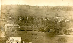 BIRD'S EYE VIEW, COATICOOK, QUEBEC, CANADA, RPPC VINTAGE POSTCARD (SX 828) - Picture 1 of 2