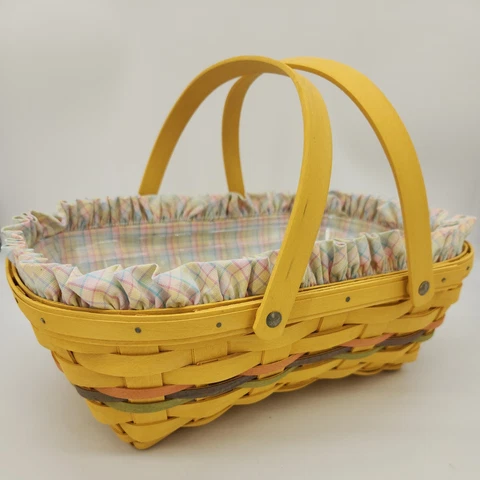 Longaberger 2005 Sunwashed Easter Basket Protector Liner 19th Edition NOS SPRING Cover