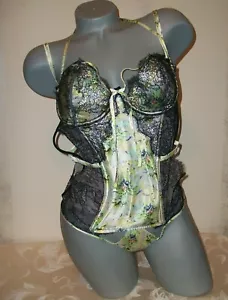 Panty corsetto Victoria Secret Fantasy Island 36C M collezione designer nuovo con etichette $150 - Foto 1 di 4