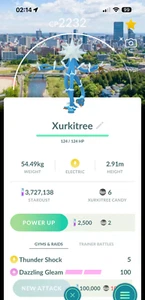 Pokémon Shiny Xurkitree Sendai Japan Background - GO Trade 1 Mil stardust - Picture 1 of 1