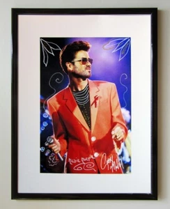 MARIA MURGIA "George Michael" - Fotografia dipinta cm 40x30 - Foto 1 di 5