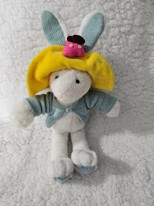 Vintage 1999 Mary Meyer Bunny Rabbit Plush Toy Hat Butterfly 12" Bean Bag - Picture 1 of 12