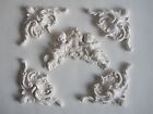  FIVE  DECORATIVE  FRENCH COUNTRY MOULDING/ CHERUB AND FLOWERS/PROJECT