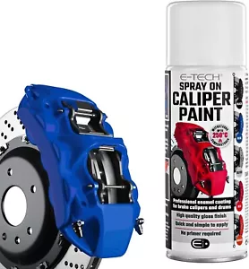 E-Tech Car Brake Caliper Paint Blue Spray-On 400mL Heat rated 250°C Can AESCP-BL - Picture 1 of 12