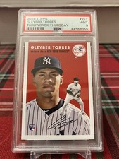Gleyber Torres RC 2018 Topps Throwback Thursday 1954 #257 PSA 9 MINT