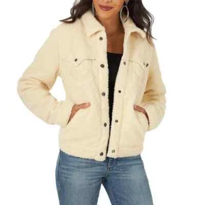 WRANGLER WOMEN'S SHERPA SNAP JACKET - Picture 1 of 1