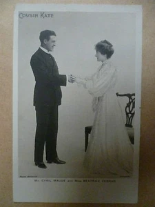 Postal de teatro vintage de CYRILL MAUDE & BEATRICE FERRAR en COUSIN KATE - Imagen 1 de 1