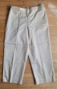 ALFRED DUNNER Womens 18P Tan Pants Straight Leg Pull On Elastic Waist Pockets - Picture 1 of 5