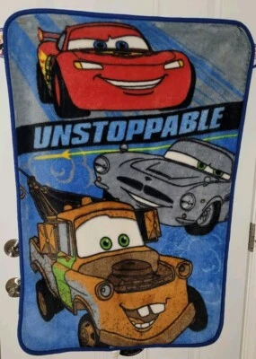 Disney CARS ~ Imparable ~ McQueen ~ Mater ~ Manta de felpa para niños pequeños/bebé 30x45  Foto 1 de 3