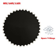 Solid Trampoline Mat Bounce Bed Jumping Pad V-Rings Maintain Repair Buckles