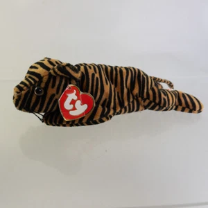 TY Beanie Baby - STRIPES the Tiger (Versión Oscura) (Etiqueta Colgante 3ª Generación - MWCT) - Imagen 1 de 5