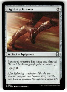 1x Lightning Greaves, Modern Horizons 3 Commander, Magic MTG NM - Picture 1 of 2