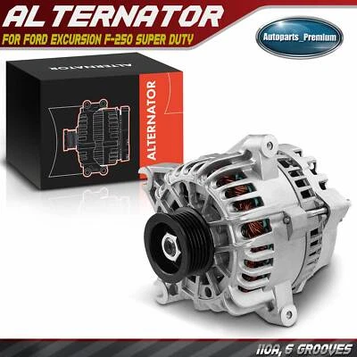 Alternator for Ford Excursion 2002-2005 F-250 Super Duty 110A 12V CW 6-Groove - Image 1 of 4