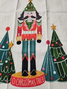Christmas Kitchen Towel 18" x 28" Nutcracker, Trees "O Christmas Tree" - Picture 1 of 7