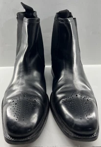 Cole Haan Mens Boots Size 10 M Chelsea Leather Black - Picture 1 of 7