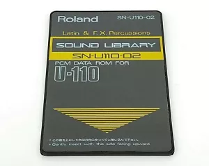 Roland SN-U110-02 Latin & F.X Percussions Sound Library PCM Data ROM For U-110 - Picture 1 of 3