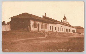 Postcard RPPC c1912 Mission, San Luis Obispo, California - Picture 1 of 2