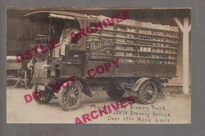 Baltimore Maryland RPPC c1910 GUNTHER BREWING CO. Bier LIEFERWAGEN Mack Anzeige - Bild 1 von 3