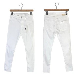 AG Adriano Goldschmied 26 NWT Farrah Ankle High Rise White Denim Skinny Jeans - Picture 1 of 9