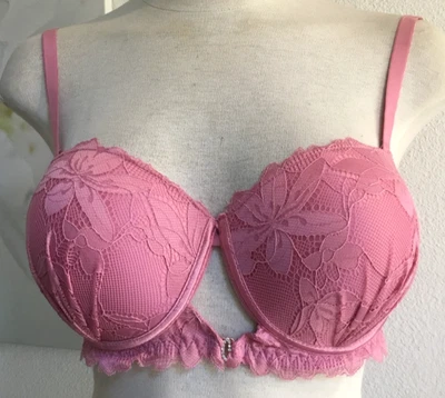Sujetadores push up de encaje floral BELLA lencería íntima sujetador acolchado rosa 36 C Foto 1 de 4
