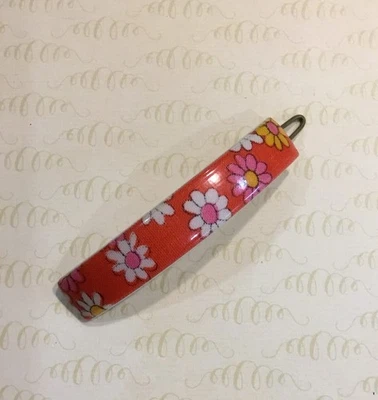 Pinza de pelo vintage floral margarita hecha en Francia Foto 1 de 4