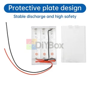 3cell 21700 18650 Battery Holder Plastic Storage Box Series/Parallel With Wire - Picture 1 of 32