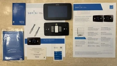 Emerson Sensi Touch 2 Wi-Fi Smart Thermostat Pro Touchscreen Black 1F96U-42WFB - Image 1 of 3