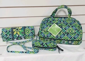 Retired Vera Bradley Daisy Daisy Lot Lola Bag Zippered Glasses Case & Cross Body - Picture 1 of 9