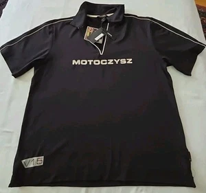 Motoczysz Mens Medium Black SS Polo NEW - Picture 1 of 3