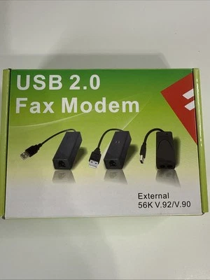 USB 2.0 Fax Modem External 56K V92/V.90 - Image 1 of 4