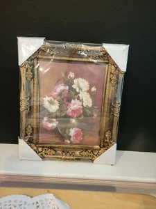 Nuevo marco decorativo de plástico 8 x 10 color dorado antiguo - Imagen 1 de 7